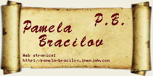Pamela Bracilov vizit kartica